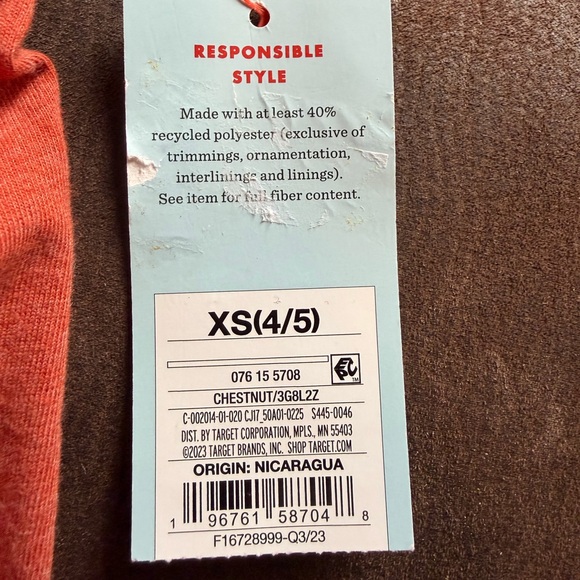 Cat & Jack - Kids Size XS(4-5) - “Fall Vibes” - Long Sleeve - NWT - Picture 5 of 5